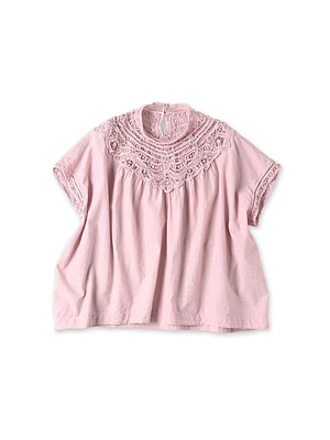 Khadi Ribbon Lace M Camisole Pink