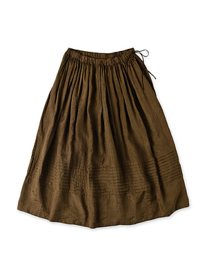 Indian Silk Skirt Brown