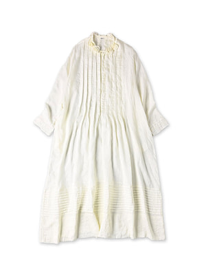 Indian Silk Corsage Dress White