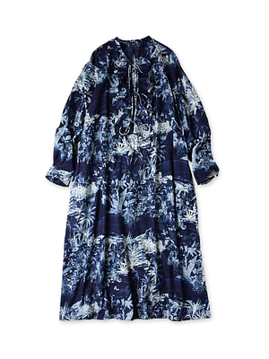 Indigo Irie Aloha Print Dress