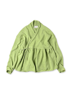 Gima Knitsew Flare Cache-Coeur Yellow Green