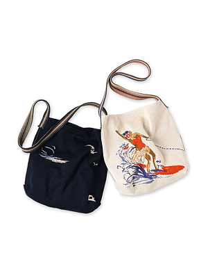 Surf Hula Girl Jacquard Shoulder Bag