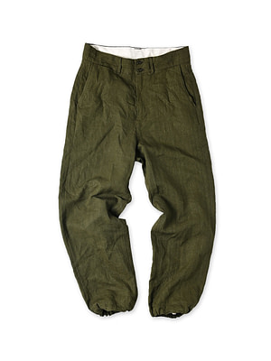 Linen Cloth 908 Nîmes Pants Beige Chambray
