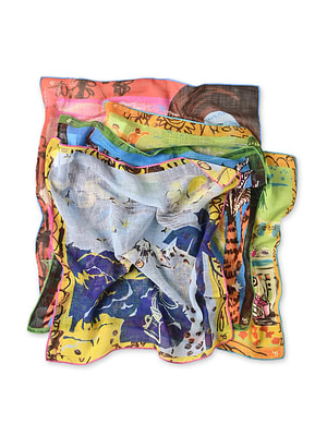 Gauze Picture Book Bandana