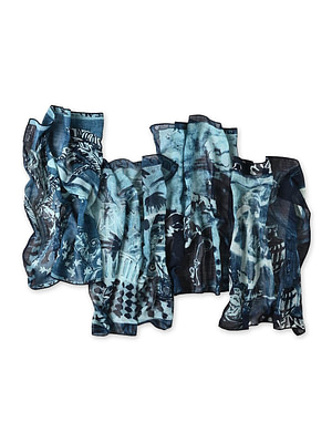 Indigo Gauze Picture Book Bandana