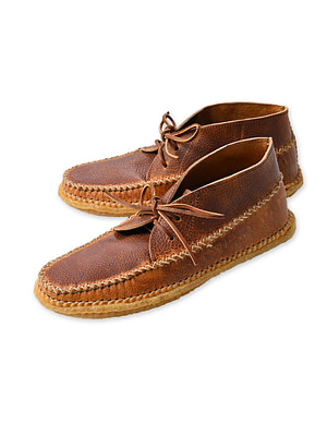YUKETEN Hand Sewn Maine Guide Chukka Brown