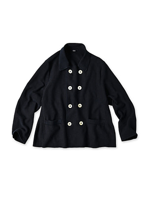 Indigo Kanoko Knitsew Jacket Ai Nando