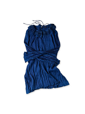Ai Indian Silk Frill Collar Blouse