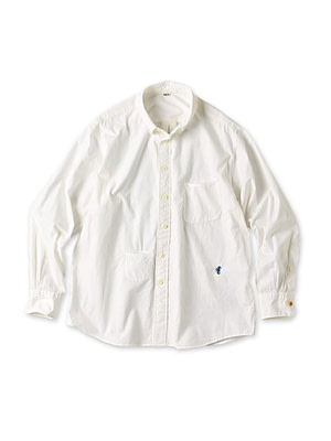 No.180 Miko 908 Ocean Button Down Shirt White