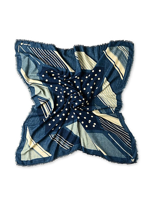 Indigo Supima Aya Dot Furoshiki