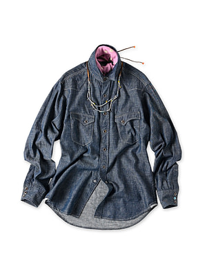 Ruri Dungaree Denim 908 Eastern Shirt Nou