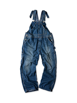 Mugihiko Denim 908 Overall Distressed Indigo Zyu