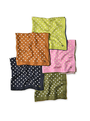 Silk Polka Dot Big Bandana