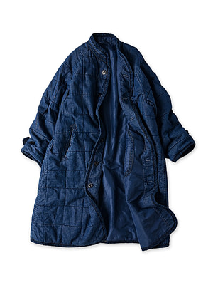 Indigo Distressed 45 Petite Denim x Atsu Nyon 908 Coat
