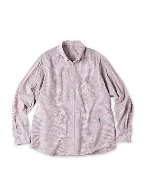 No.180 Miko 908 Ocean Button Down Shirt Red Tattersall