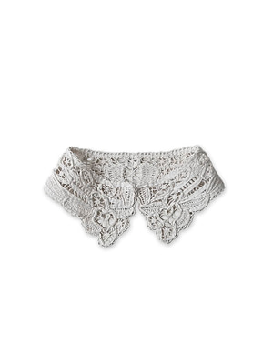 Ribbon Lace Detachable Collar Petit Antique White