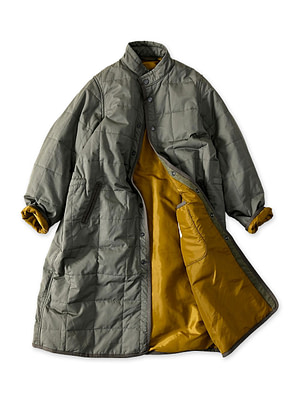 Weather 908 Quilting Coat Gray Khaki