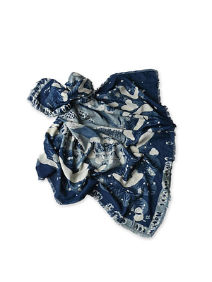 Indigo Supima Aya Snowman Noel Furoshiki