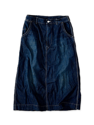 Work Indigo Painter Skirt Zyu