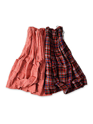 Gauze Double Woven Tuck Skirt