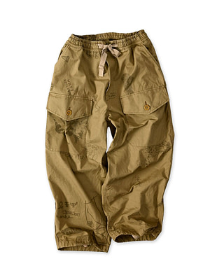 Duck Doodle Print 908 Duck Tent Pants Beige