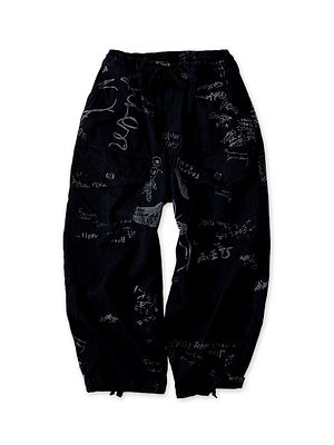 Indigo Duck Doodle Print 908 Duck Tent Pants