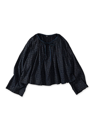 Indigo Ivy Flower Print Chou Chou Smock Blouse