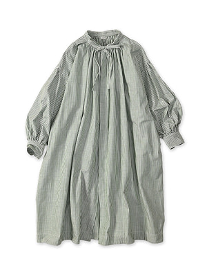 Supima OX Coupé Smock Green Stripes