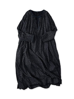 Indigo Ivy Flower Print Chou Chou Smock Dress