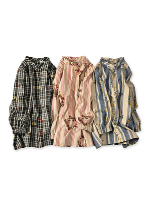 Indian Khadi OX SAIJIKI Poyon Puff Blouse