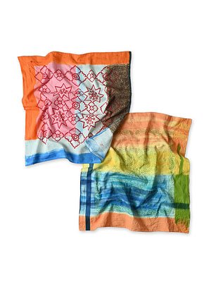 Indian Khadi Handprint Bandana