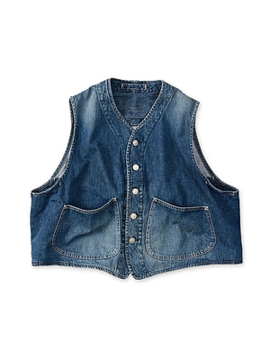 9.4oz Denim 908 Ocean Hunting Vest Tan