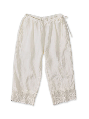 Indian Linen Petit Pants White