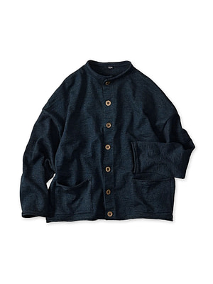 Indigo Dekoboko Knitsew 908 Cardigan R45 Nou