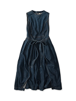 Mugihiko Denim Wrap Dress Zyu