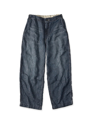 Linen Denim Easy Work Pants Zyu
