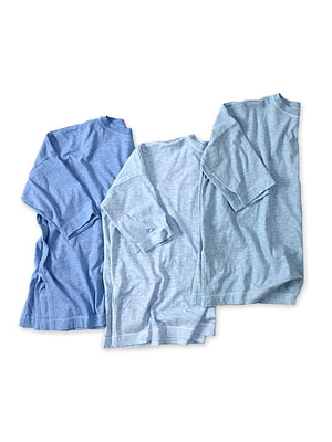 45 Plant Dyed Tenjiku Big Slit T-shirt