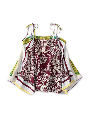 Indian Khadi Bandana Mix SAIJIKI Camisole Saxe Mix