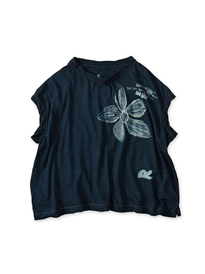 Indigo Thin Tenjiku Hippie Flower M Camisole