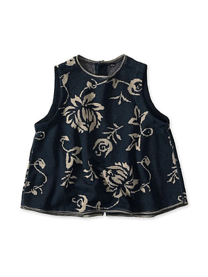Indigo Base LeiLei Aloha Jacquard Camisole