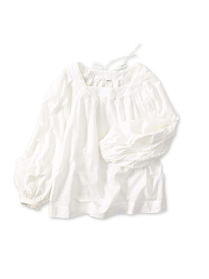 Indian Khadi Tiered Blouse White