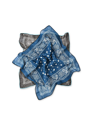 Gauze Cross Paisley Bandana