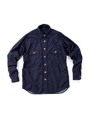 Indigo Double Woven 908 On The Beach Shirt