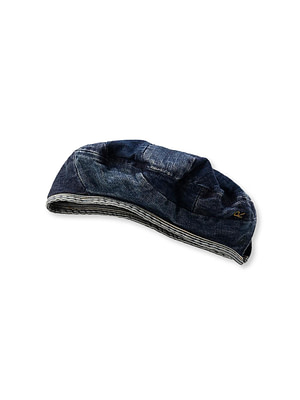 Happy Cotton Denim Beret Denim Mix