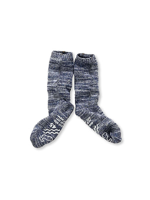 Indigo Zakkuri Knitsew Socks Indigo