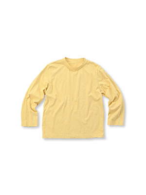 Dozume Tenjiku Cotton Square T-shirt Sunset Yellow