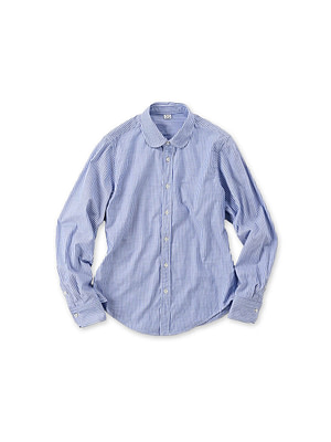 Supima OX Petit Loafer Shirt Saxe Stripe