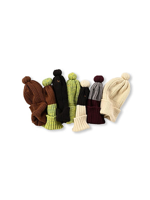 US Mou Yama Wool Rib Knit Cap