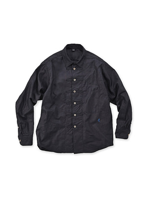 Indigo Supima Oxford 908 8 Knot Shirt Indigo