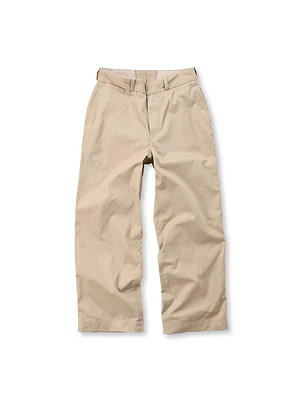 Usu Komitsudo Gaba Cotton Charotte Pants Sand White